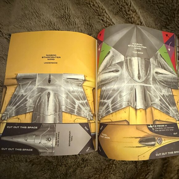Harper/Klutz Labs Star Wars Folded Flyers Starfighter Paper Airplane Book - Picture 8 of 10